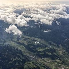 Flugwegposition um 13:46:08: Aufgenommen in der Nähe von Niederöblarn, 8960, Österreich in 6437 Meter